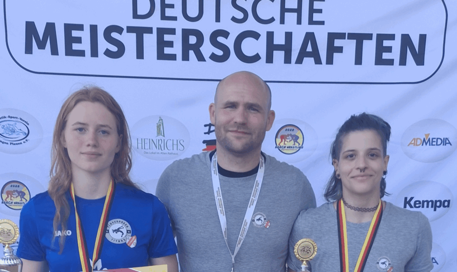 Muriel Kott vom TSV Cluvenhagen ist Vize Deutsche Meisterin im Beach Wrestling