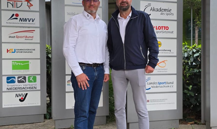 Konstruktiver Austausch: Präsident des Niedersächsischen Ringer-Verbandes trifft Präsident des Landessportbundes Niedersachsen.
